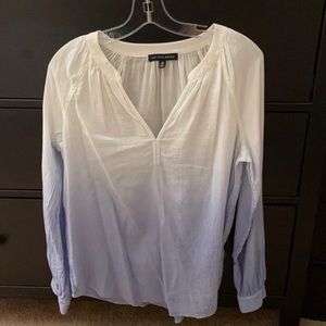 Blue & White Blouse